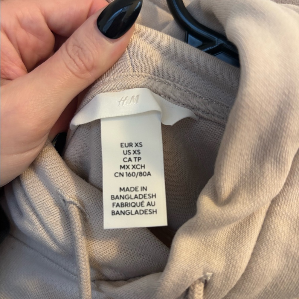 H&M Beige Hoodie - Picture 2 of 2